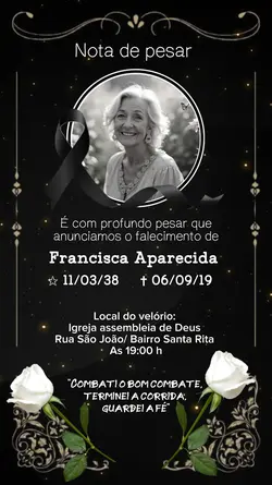 nota de pesar
