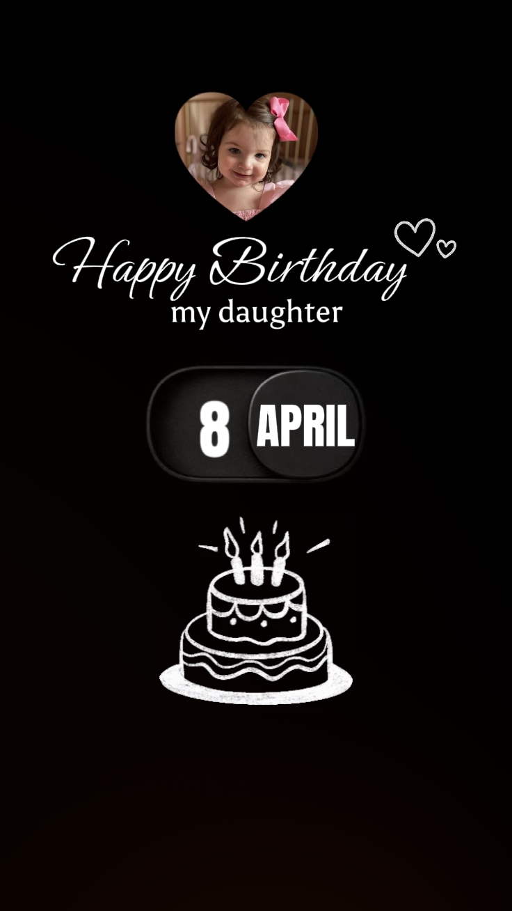 HBD Daughter 8 April