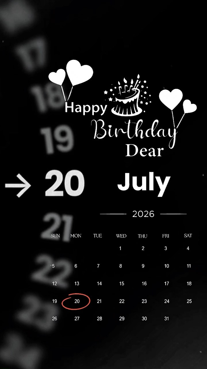 CUMPLEAÑOS MI AMOR 20 DE JULIO
