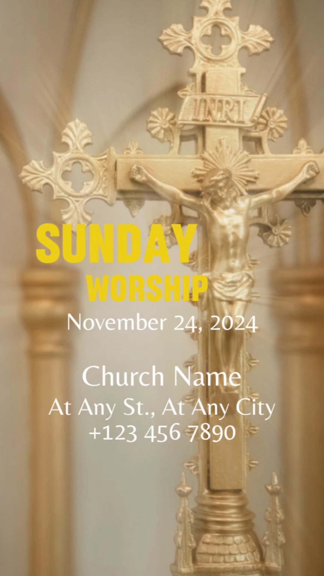 Quote Collage Dynamic Church Promotion Sunday Worship