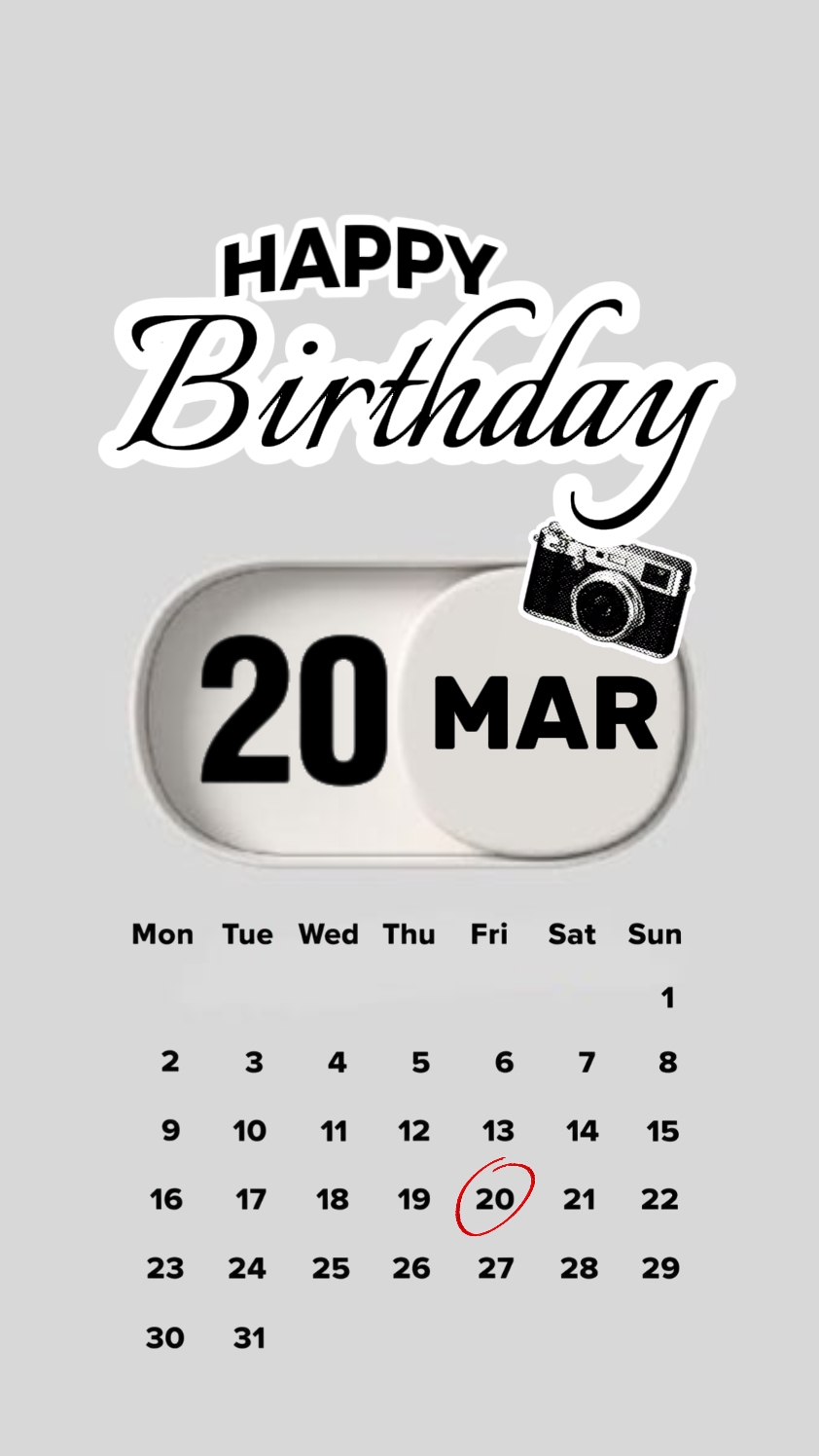 Hbd 20 Maret