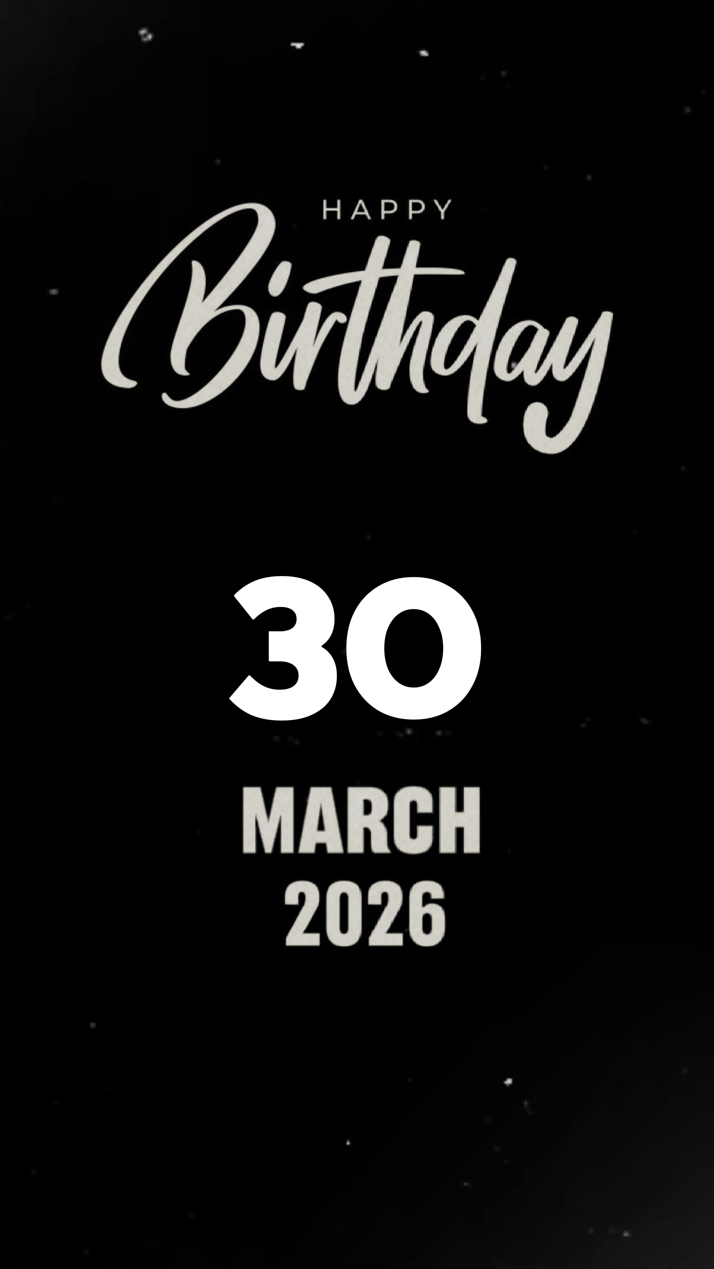 30 MARCH BIRTHDAY