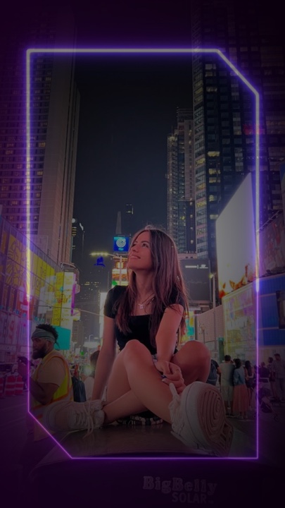 Neon photo effect 
