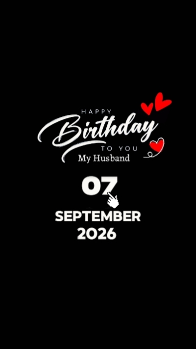 HBD Husband 7 Sept