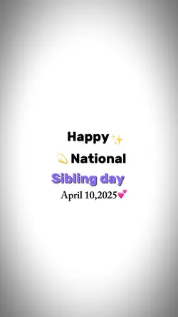 National sibling day