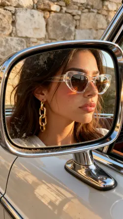 car mirror reflectio