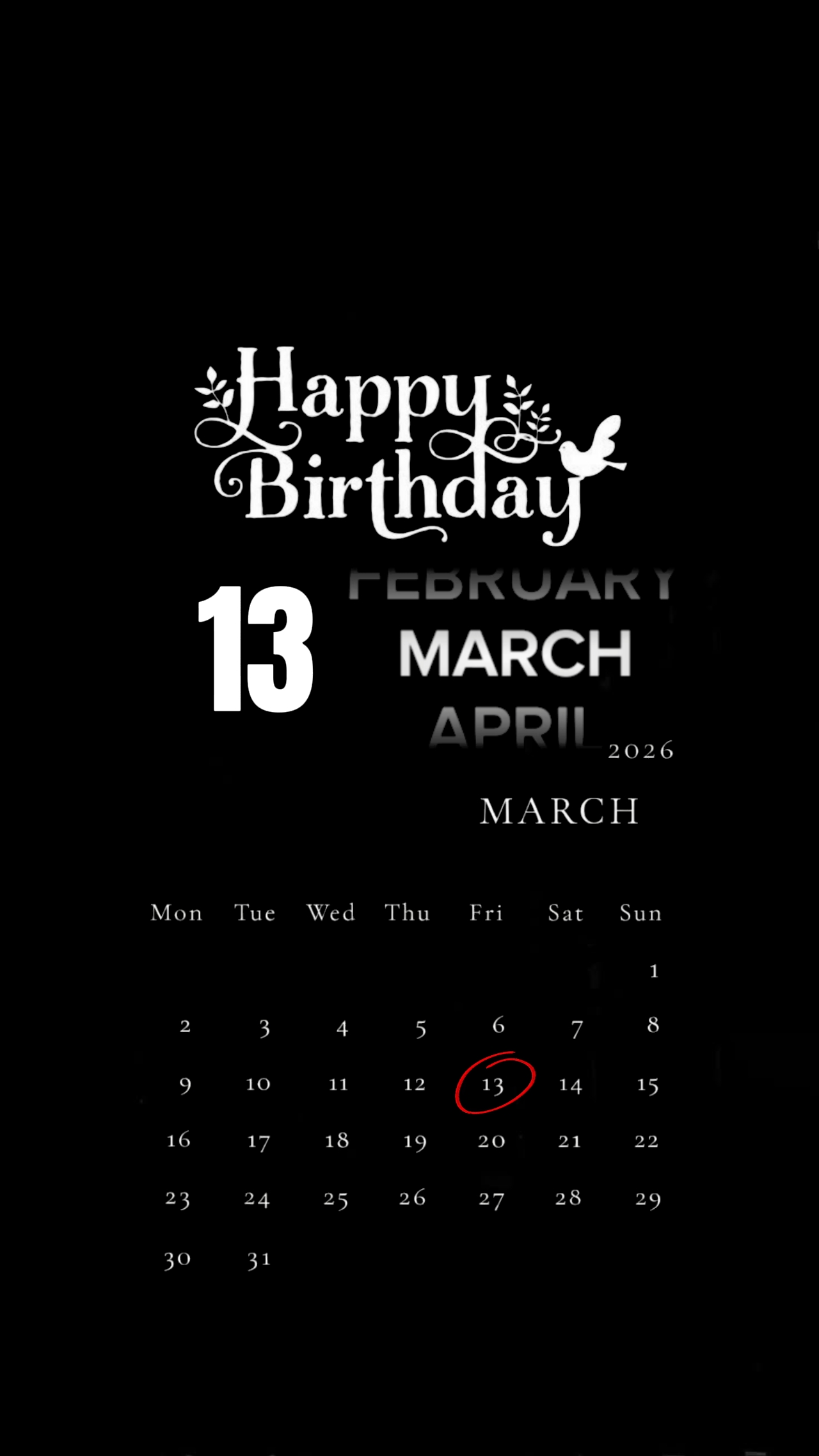 ULANG TAHUN 13 MARET 