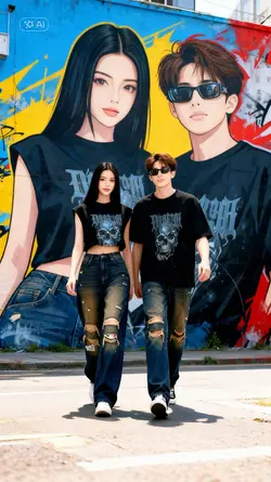 AI Graffiti couple