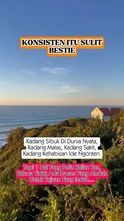 Konsisten itu sulit