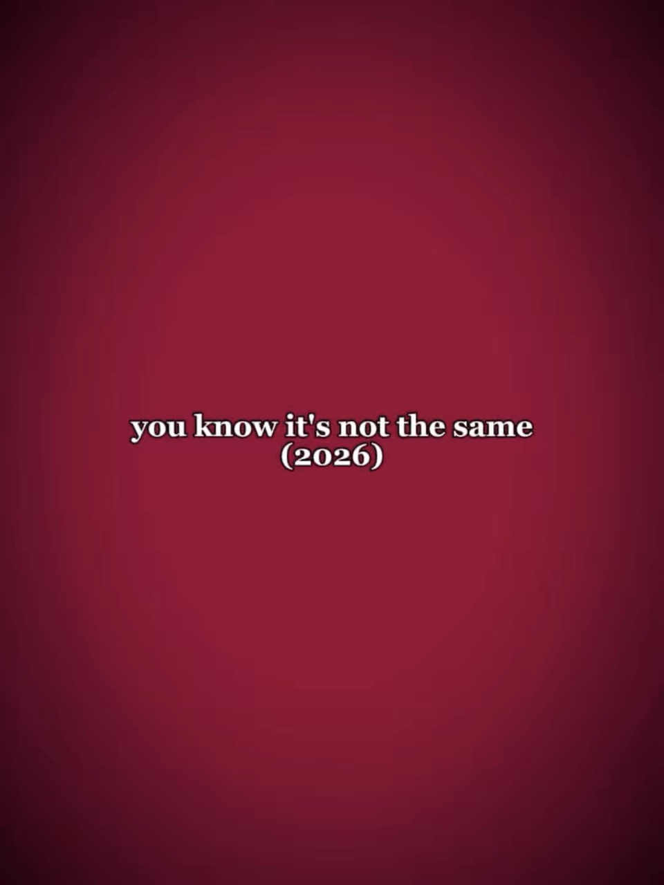 not the same