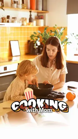 Cooking with mom