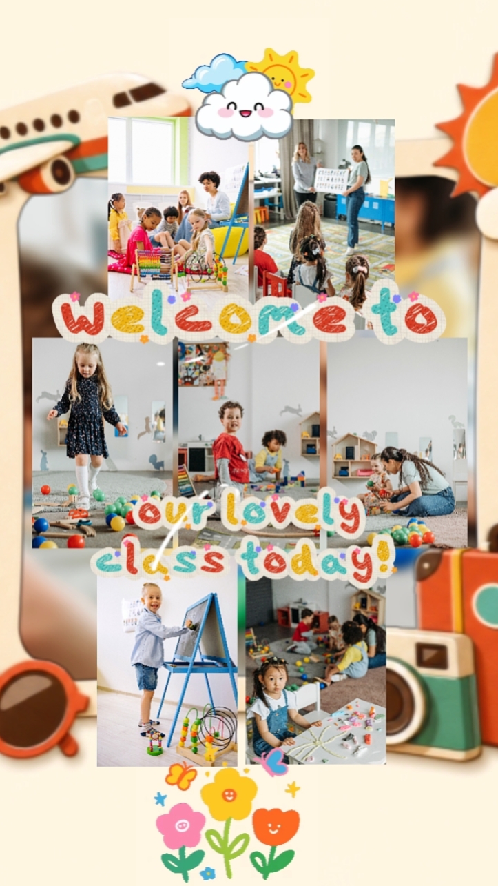 Clase de escuela para niños