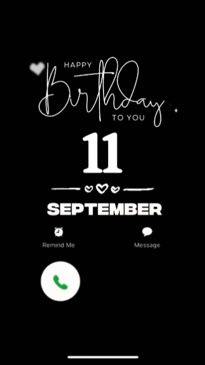 HBD  11 September