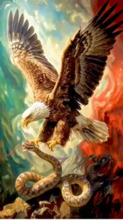 Mexican Flag Eagle