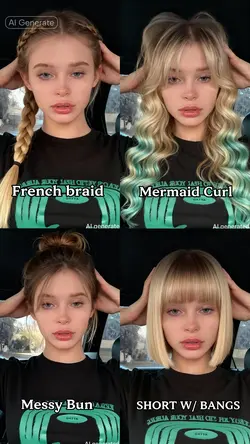 4 HAIR STYLES 