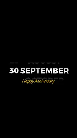ANNIVERSARY 30 SEPT