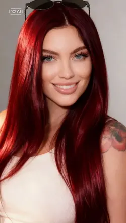 Burgundy hair