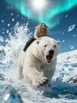 RIDING POLAR BEAR