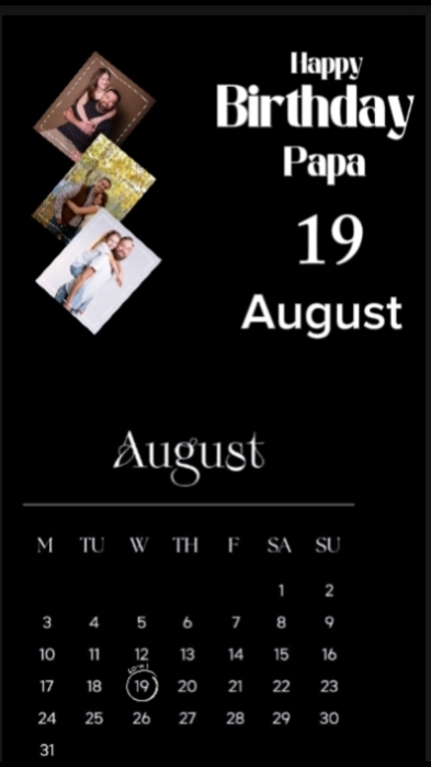 HBD Papa 19 August