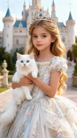 princess and cat