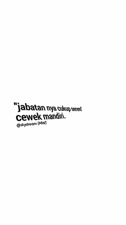 cewek mandiri