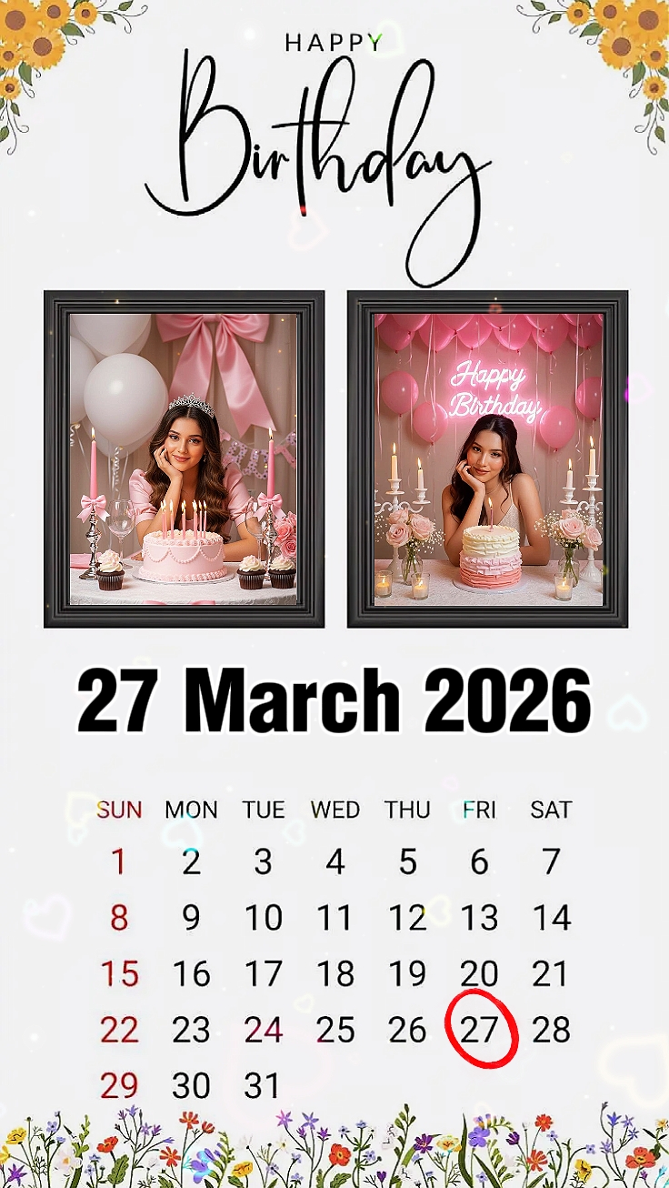 Anniversaire 27 mars 