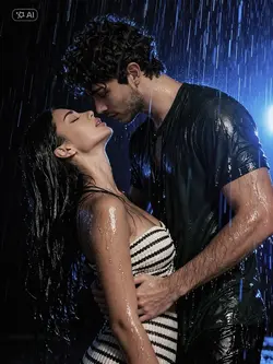 rain photoshoot coup