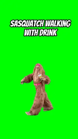 Sasquatch with drink