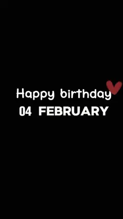 Birthday 04 February