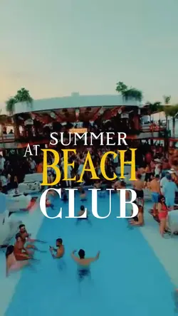 Summer at beach club