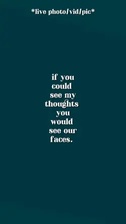 if you could see