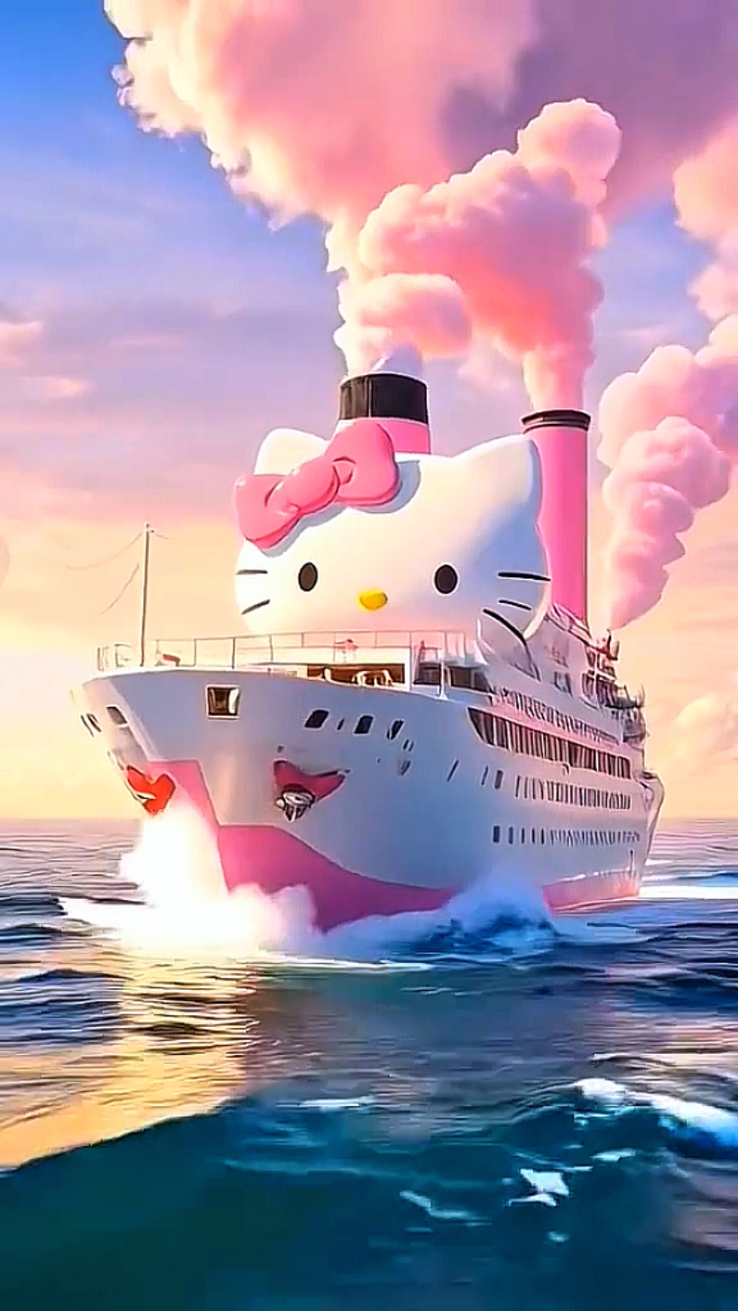 Cat ship ai video 