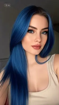 blue hair