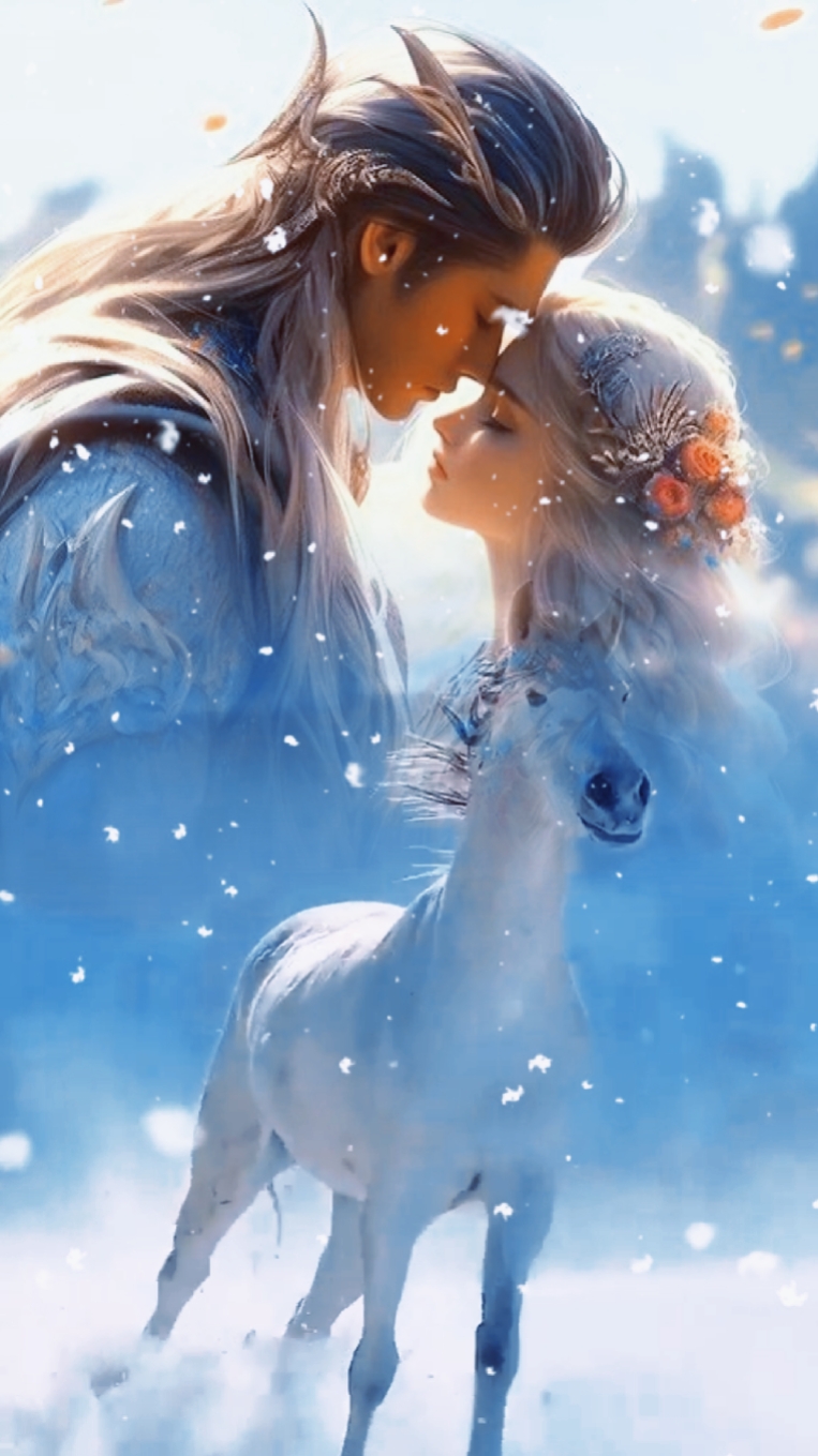 white horse template