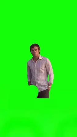 Dexter shrugging