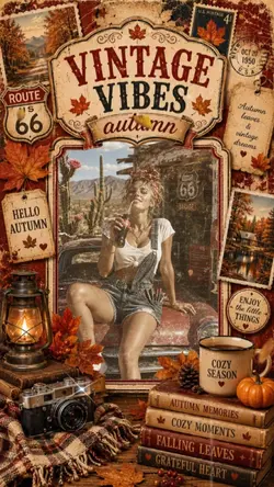 Autumn vintage 80s