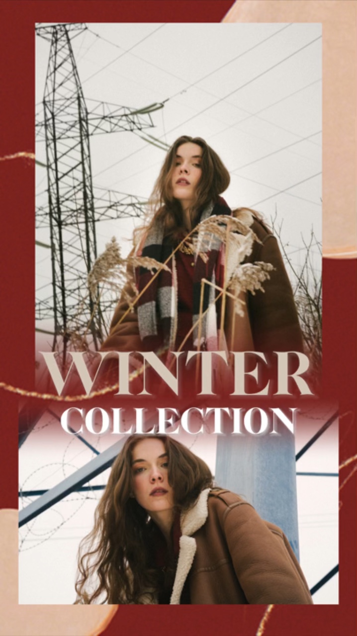 Collection d'hiver Vêtements Affichage des produits Style TikTok