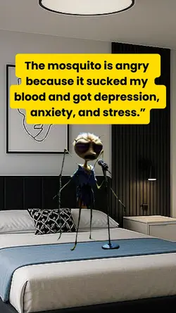 The mosquito is angr