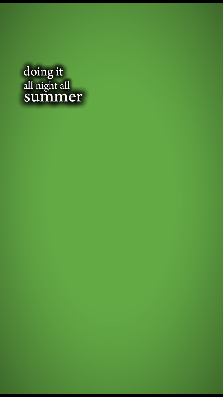 A noite toda durante todo o verão