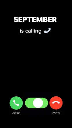 September is calling