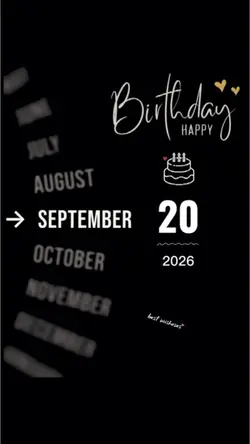 Hbd 20 september