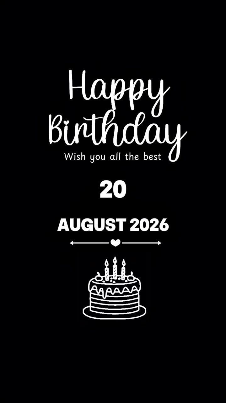 HBD FRIEND 20 AUGUST