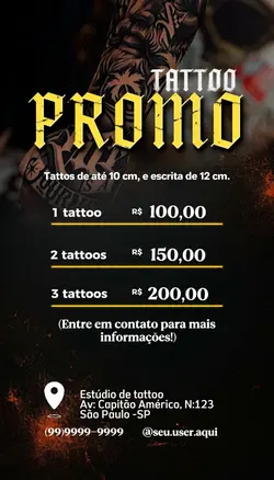 Promoção tattoo