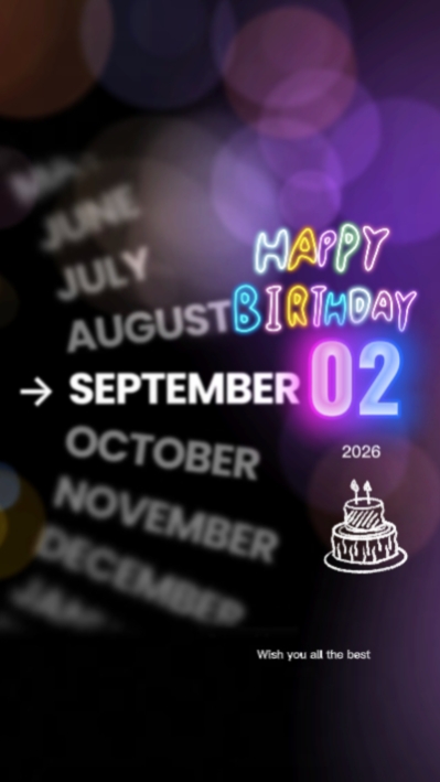 HBD 2 DE SEPTIEMBRE