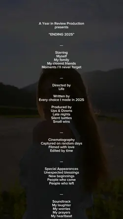 Ending 2025 Credits