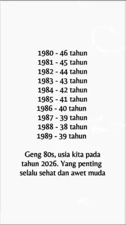 mana nih geng 80 an
