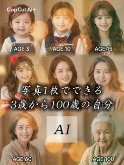 3歳から100歳の自分/AI✨