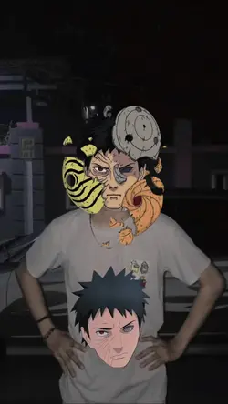 stiker topeng Obito