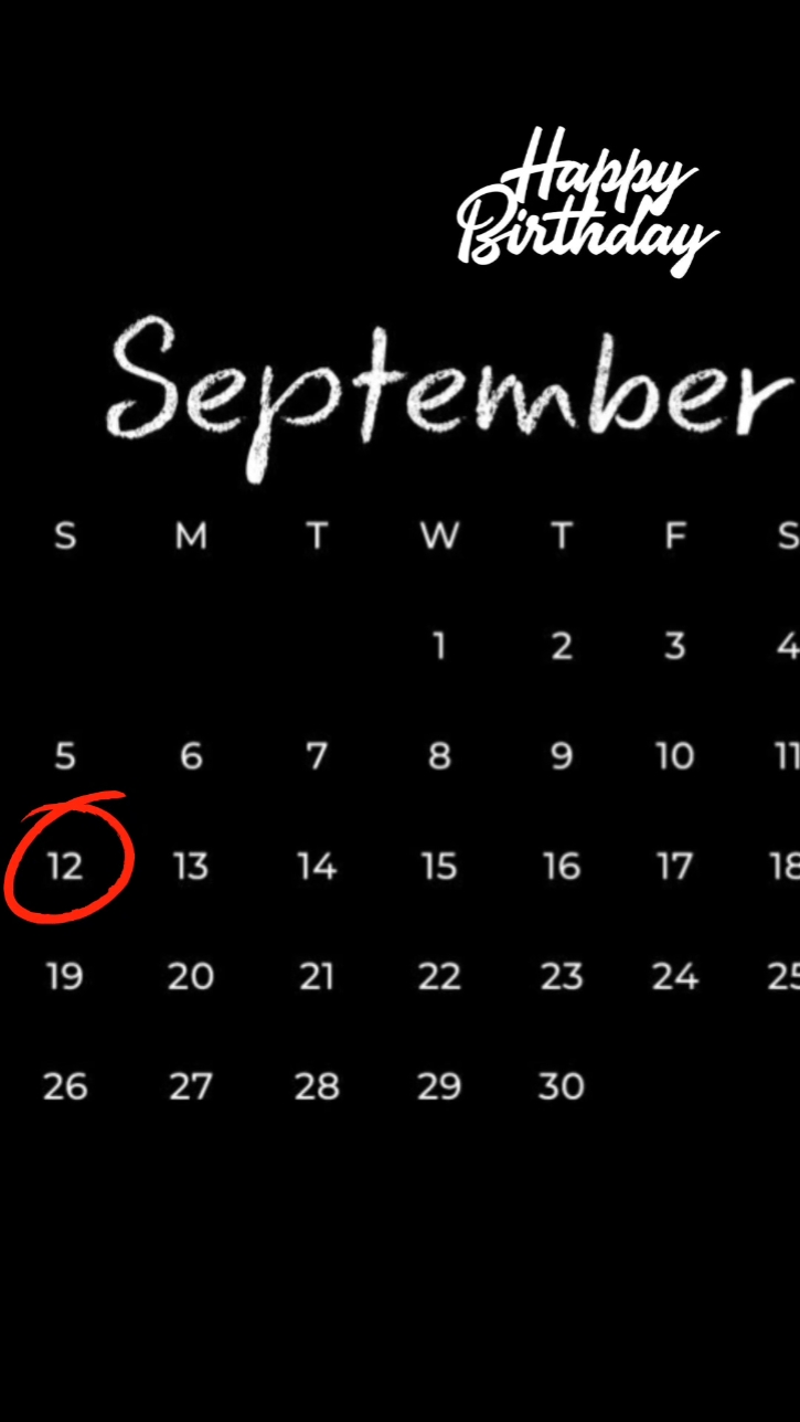HBD 12 September