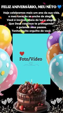 Niver|Parabéns neto 